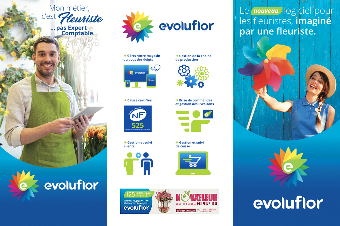 évoluflor - création de l'identité de marque - crédits BrandSilver