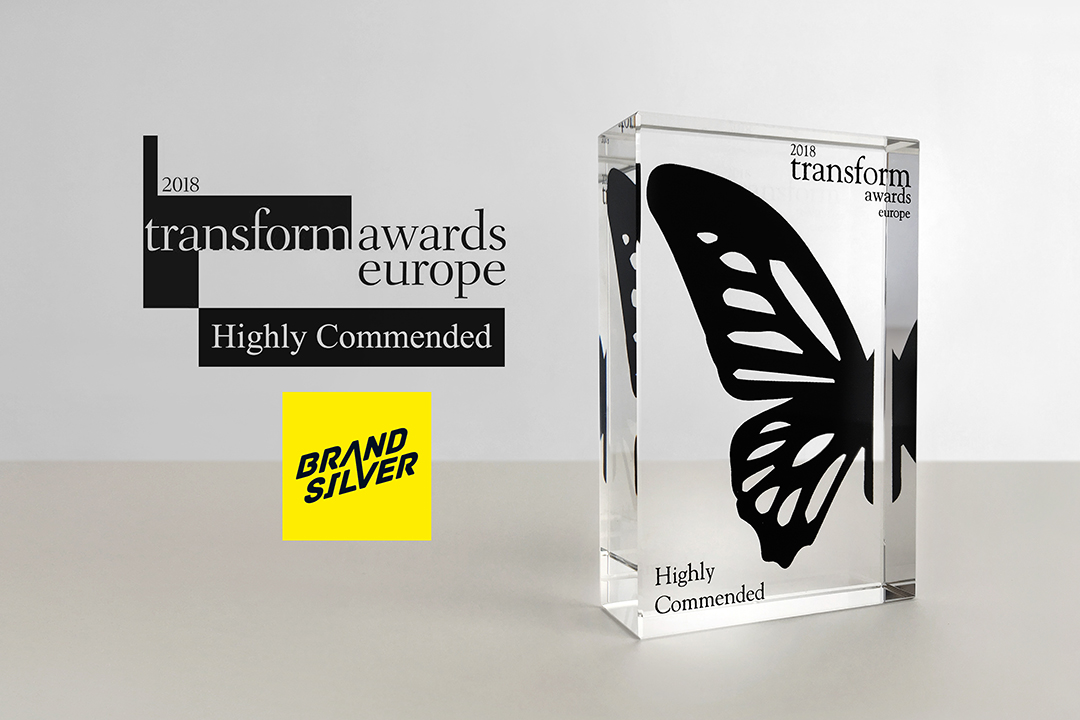 BrandSilver reçoit son premier prix international aux Transform Awards Europe