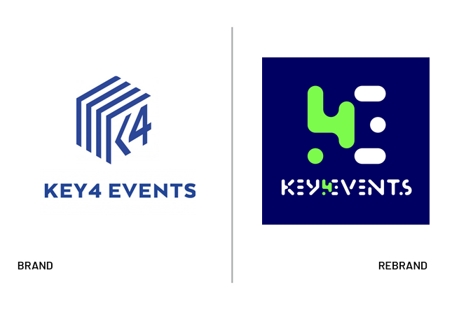 Refonte de marque KEY4EVENTS - Crédit BrandSilver