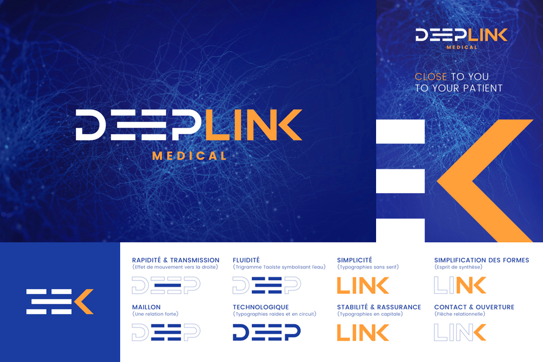 Rebranding complet DeepLink Medical - crédits BrandSilver
