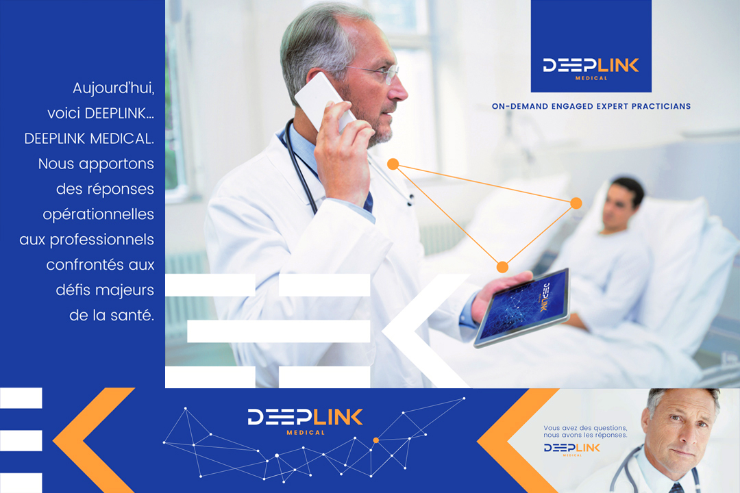 Rebranding complet DeepLink Medical - crédits BrandSilver