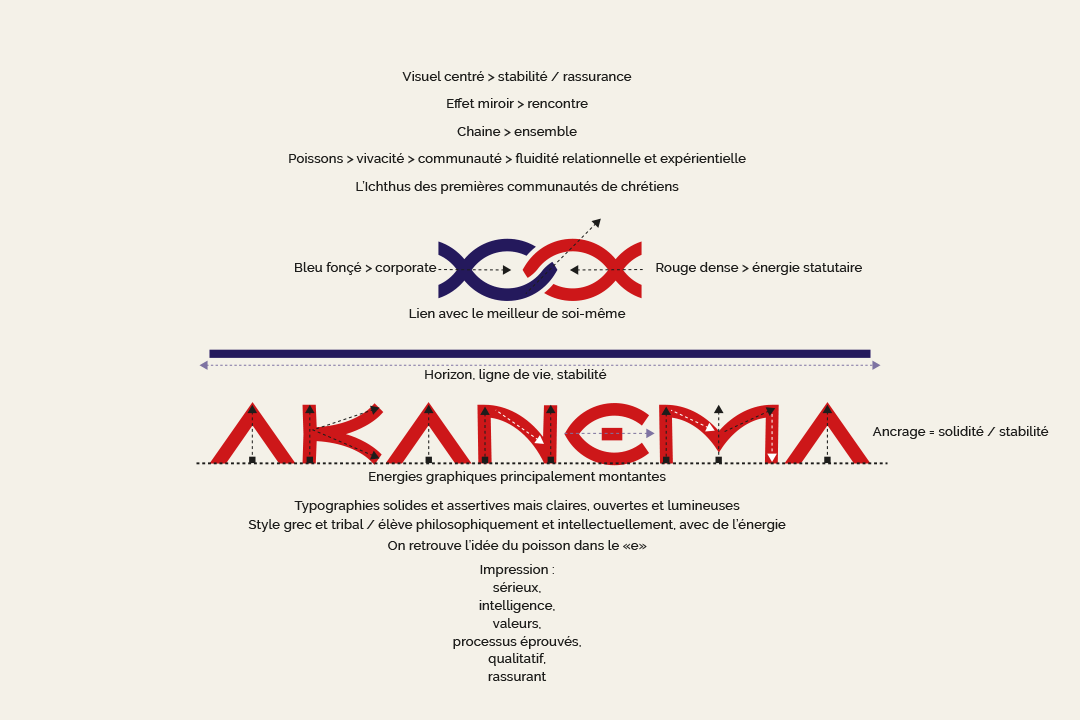 Structure du logotype Akanema - Crédit BrandSilve